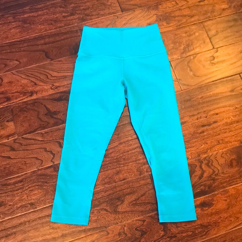 Zella crop leggings, teal